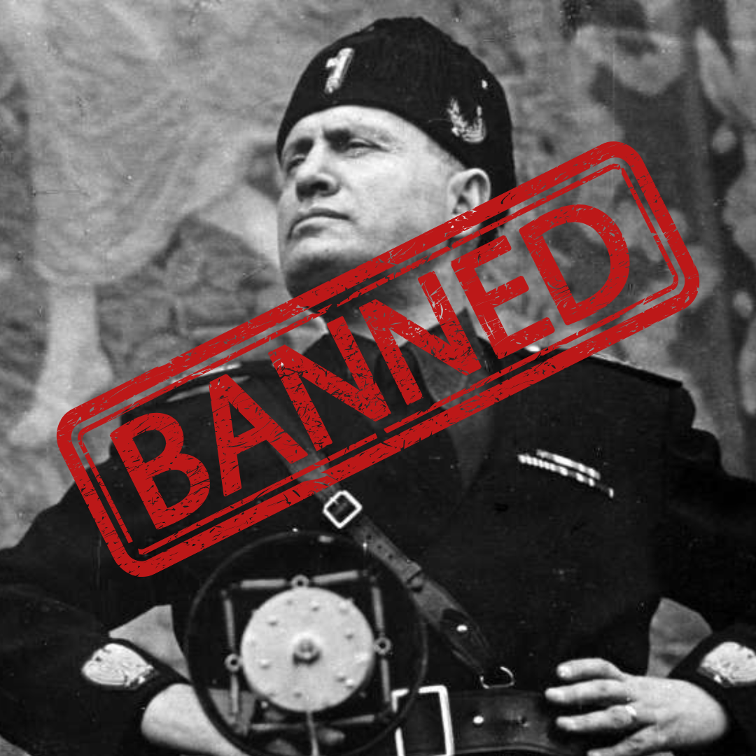 Mussolini bandito in Russia Mussolini ban Russia